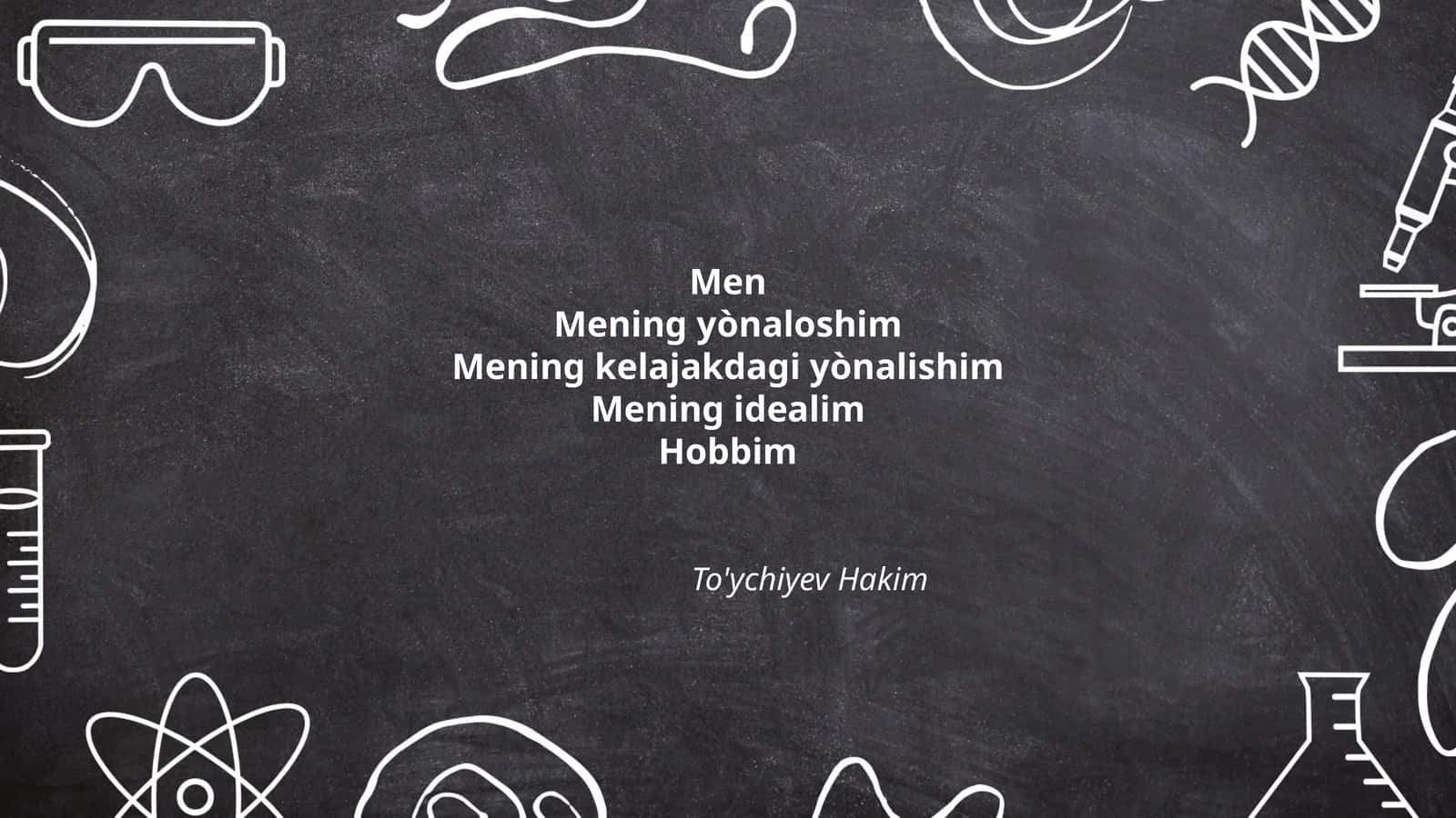 Mening shaxsiy taraqqiyotim