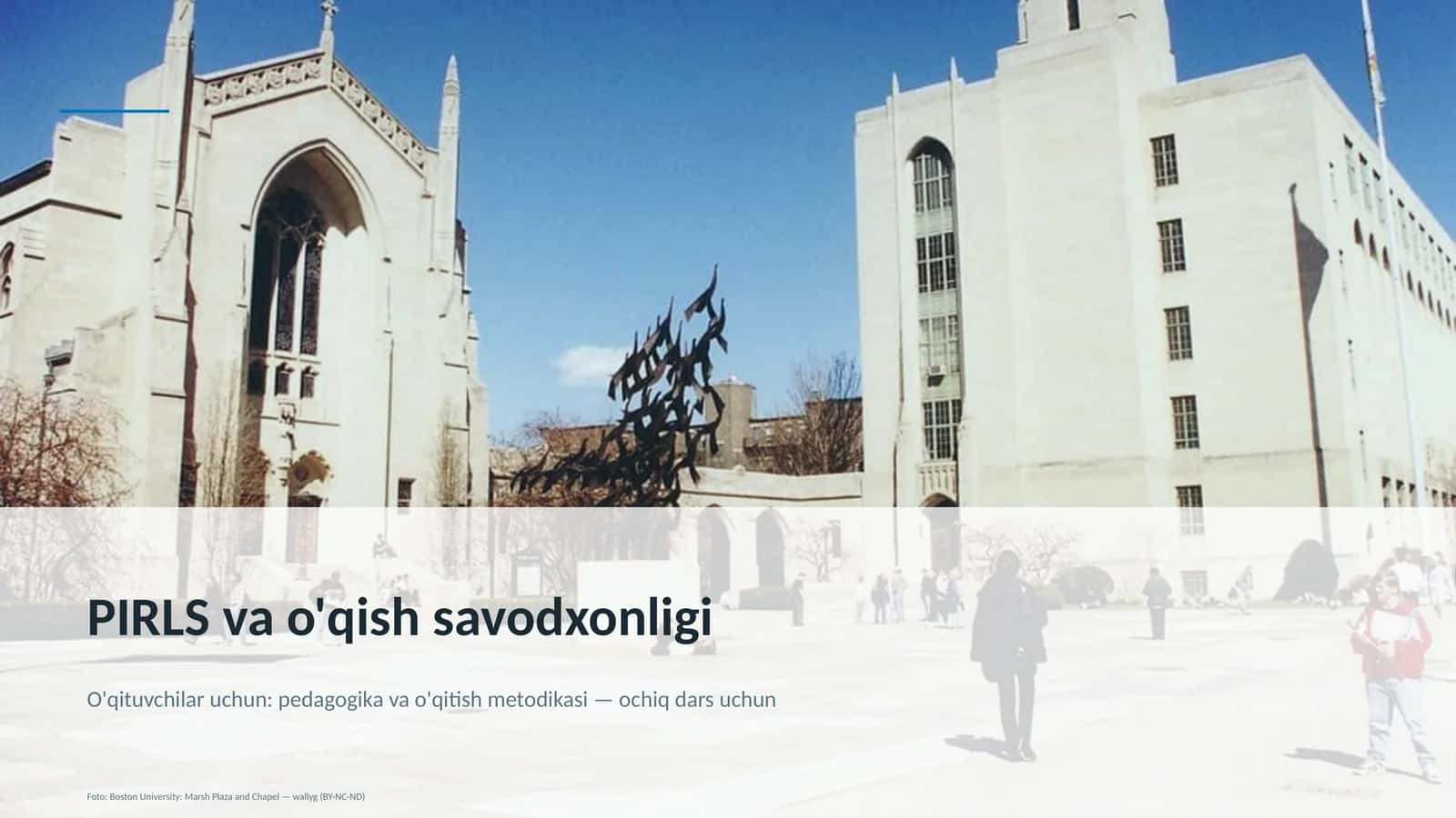 PIRLS va o'qish savodxonligi