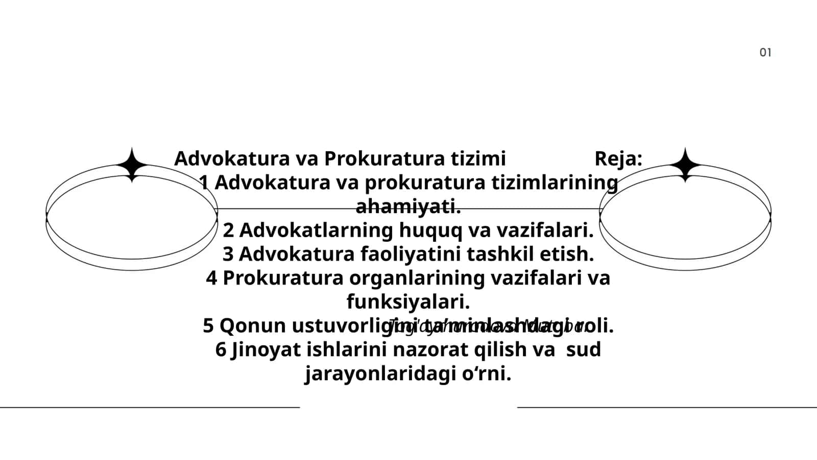 Advokatura va Prokuratura tizimi