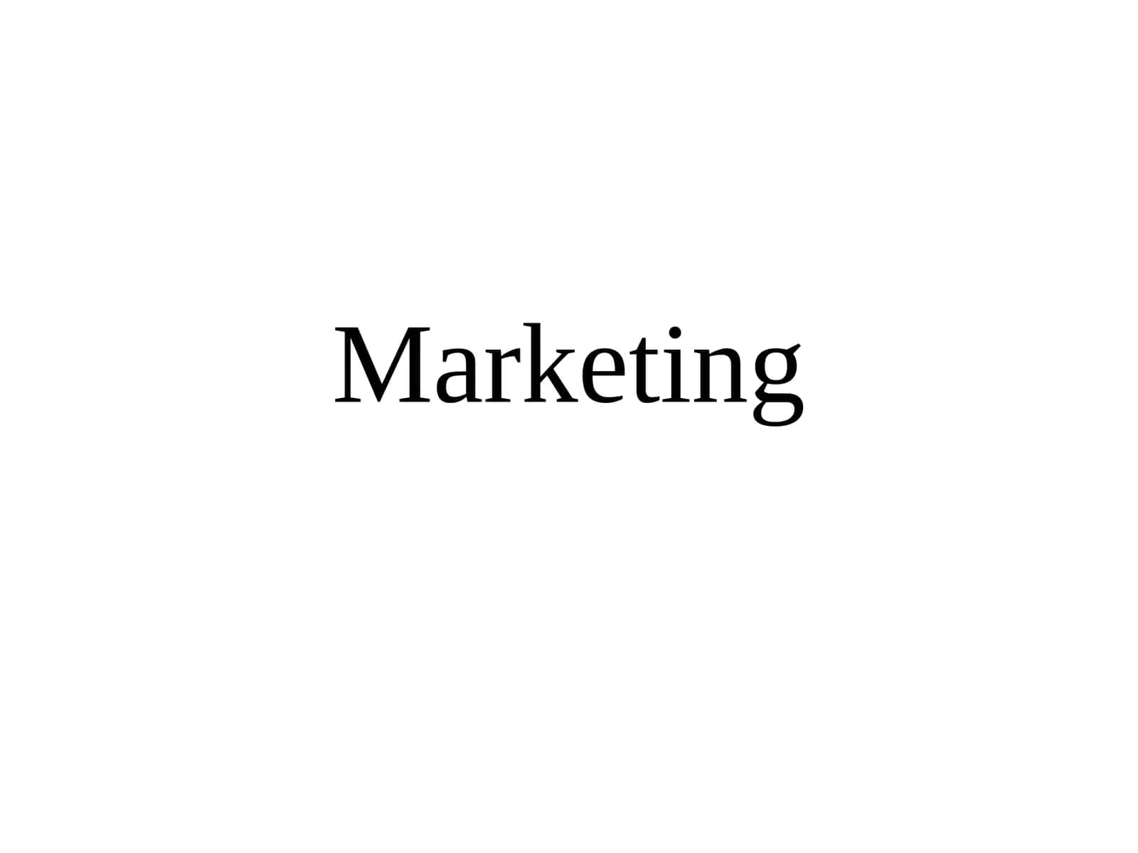 Marketing