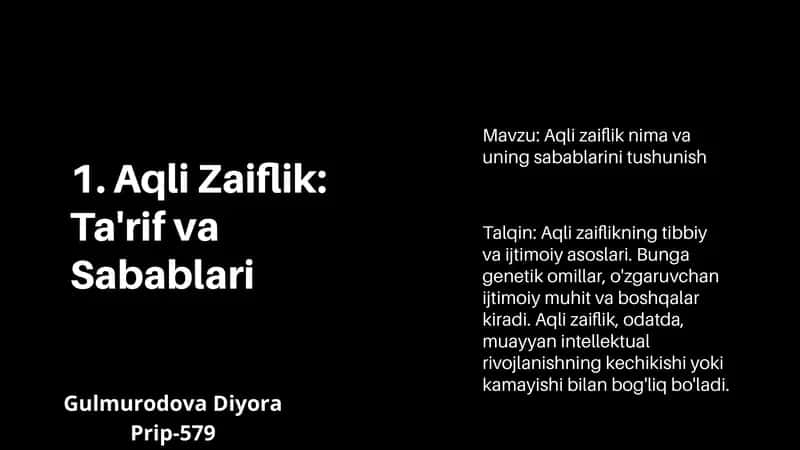 Aqli Zaiflik: Ta'rif va Sabablari
