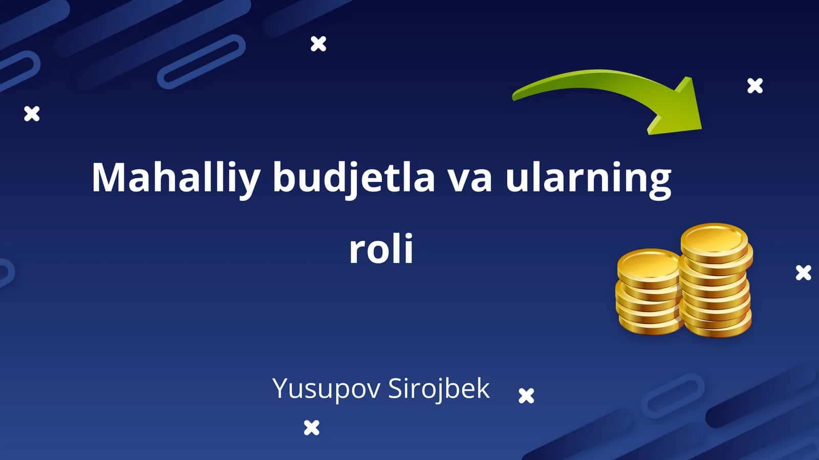 Mahalliy budjetla va ularning roli