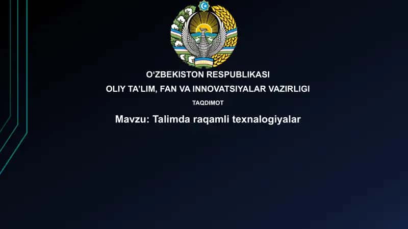 Talimdaraqamlitexnalogiyalar
