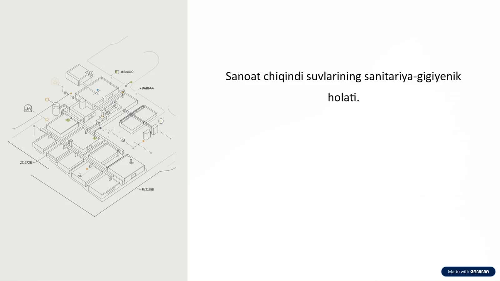 Sanoat chiqindi suvlarining sanitariya-gigiyenik holati