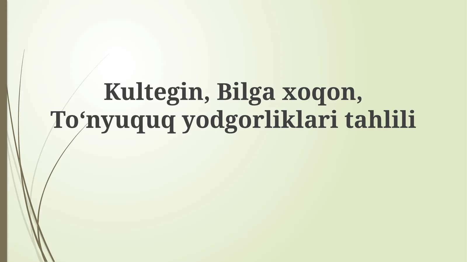 Kultegin, Bilgaxoqon, Toʻnyuquqyodgorliklaritahlili