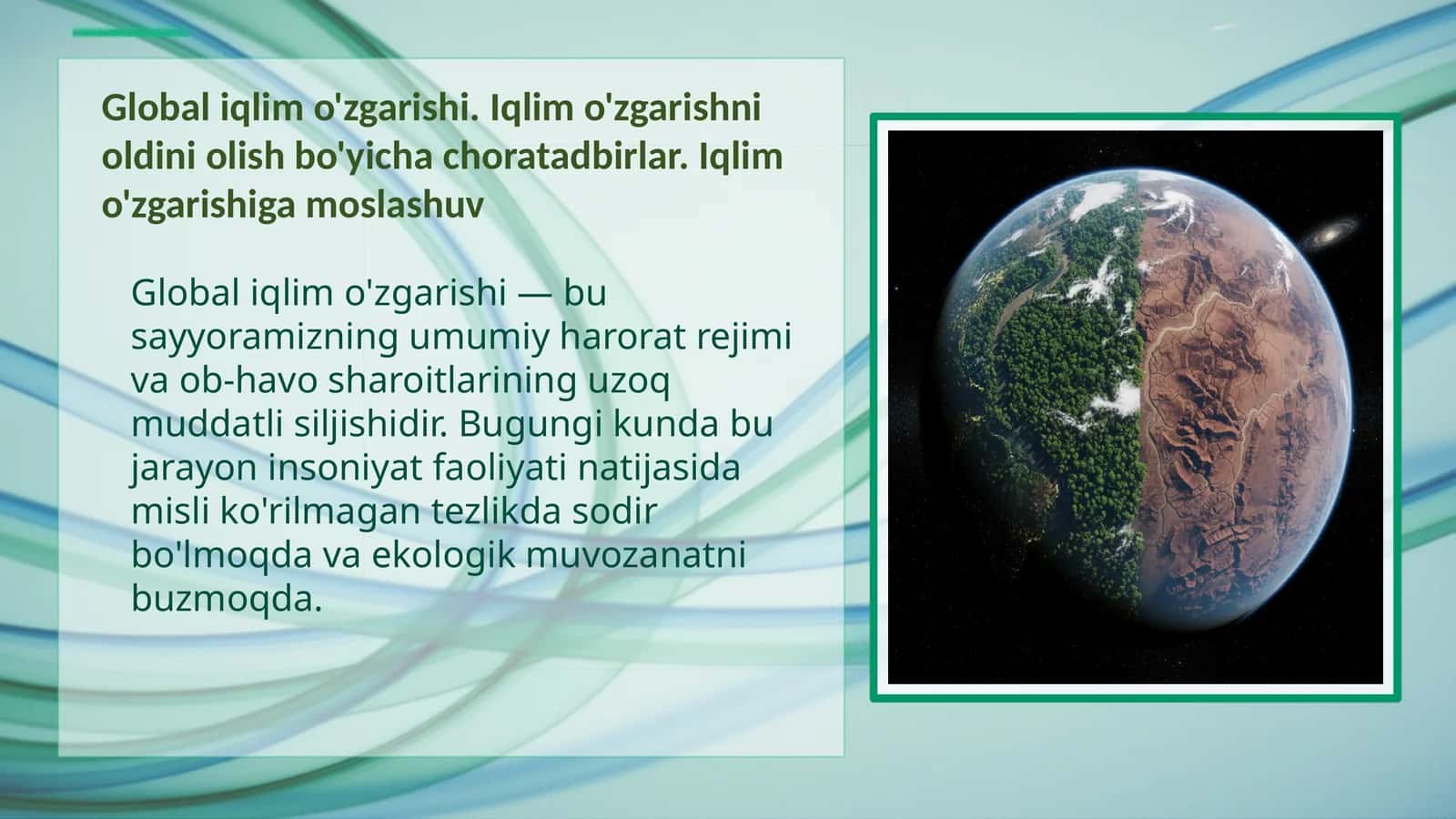 Global iqlim o'zgarishi