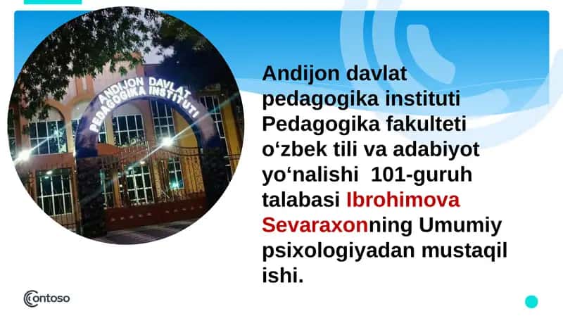 Oʻsmirlik davri psixologiyasi