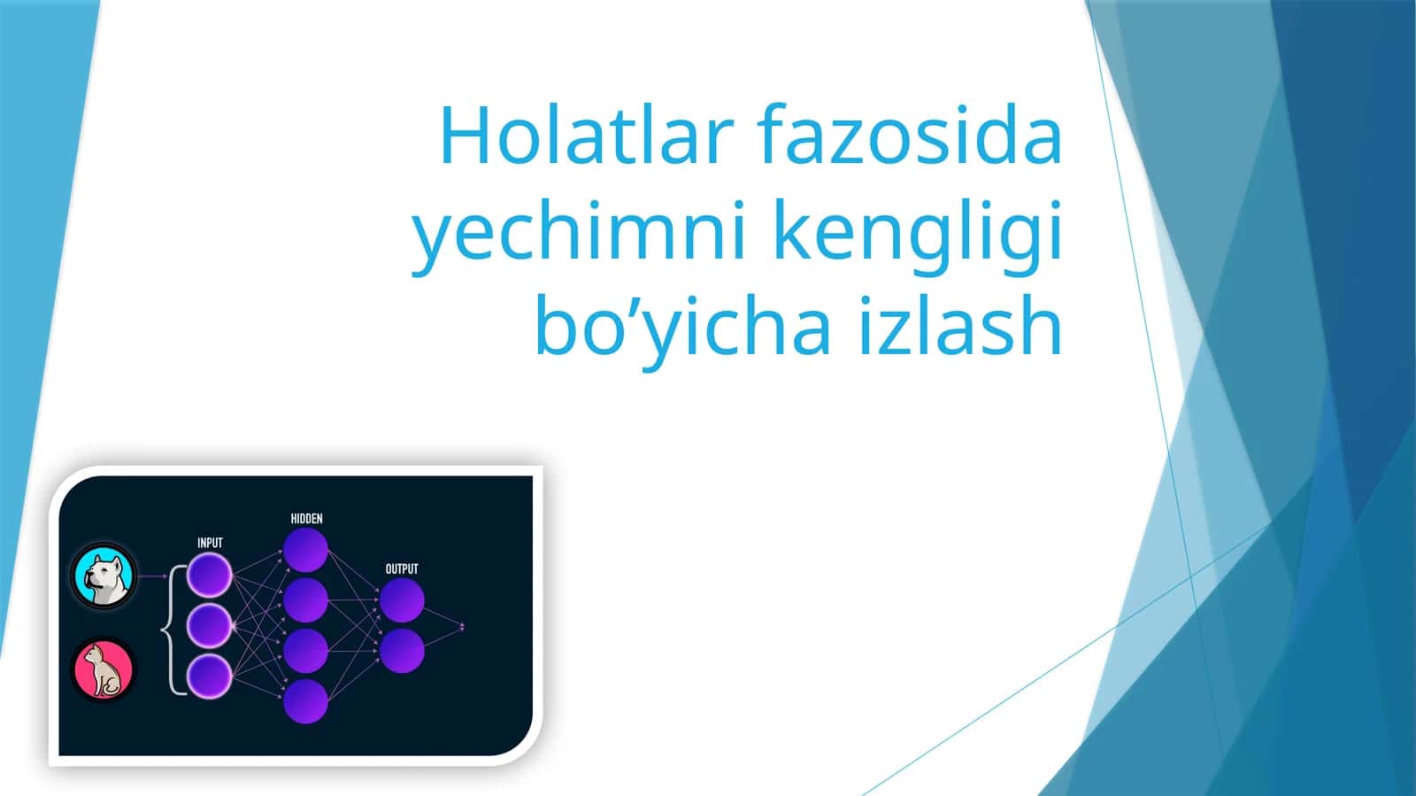 Sun'iy neyron modeli Xatolarni teskari tarqalishi usuli.