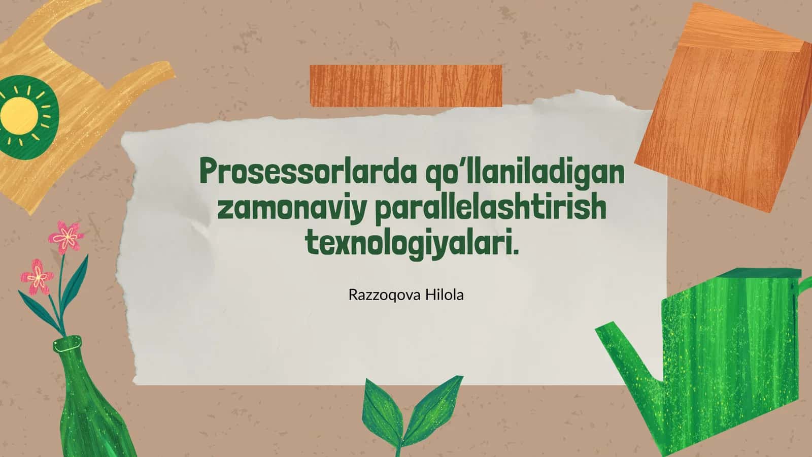Zamonaviy parallelashtirish texnologiyalari