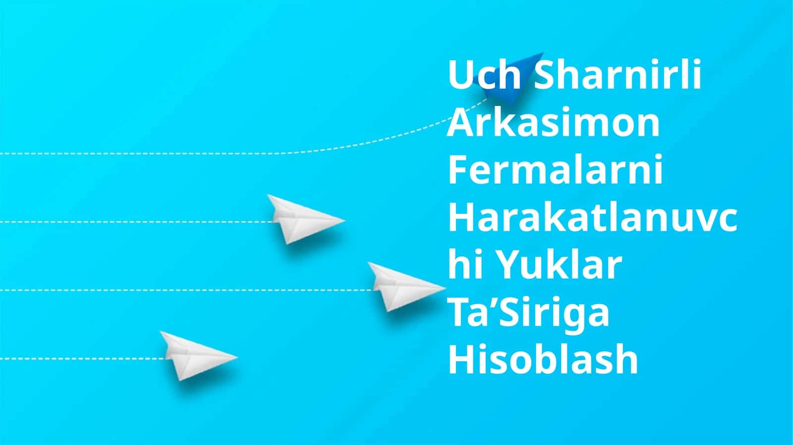 Tuproqda harakatlanuvchi yuklar ta'siri