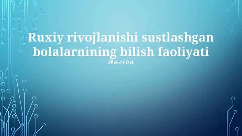 Kognitiv kechikishlar o'z-o'zini boshqarish strategiyasining rivojlanishiga to'sqinlik qilib, bolalarga impulslar va his-tuyg'ularni samarali boshqarishni qiyinlashtiradi