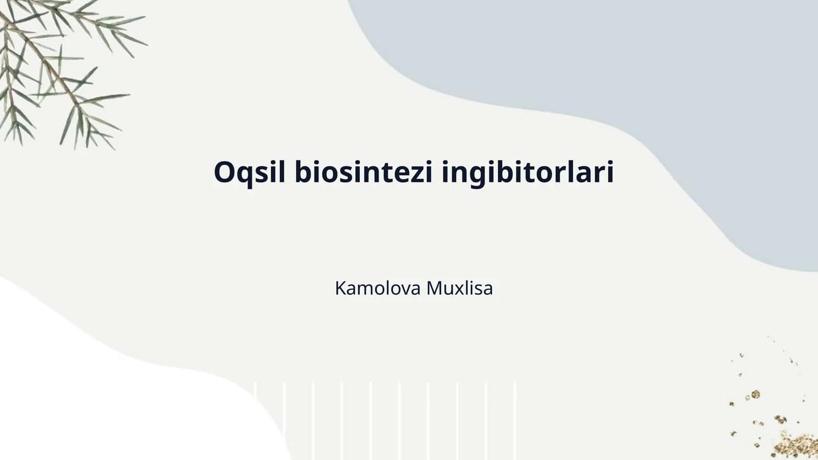 Oqsil biosintezi ingibitorlari
