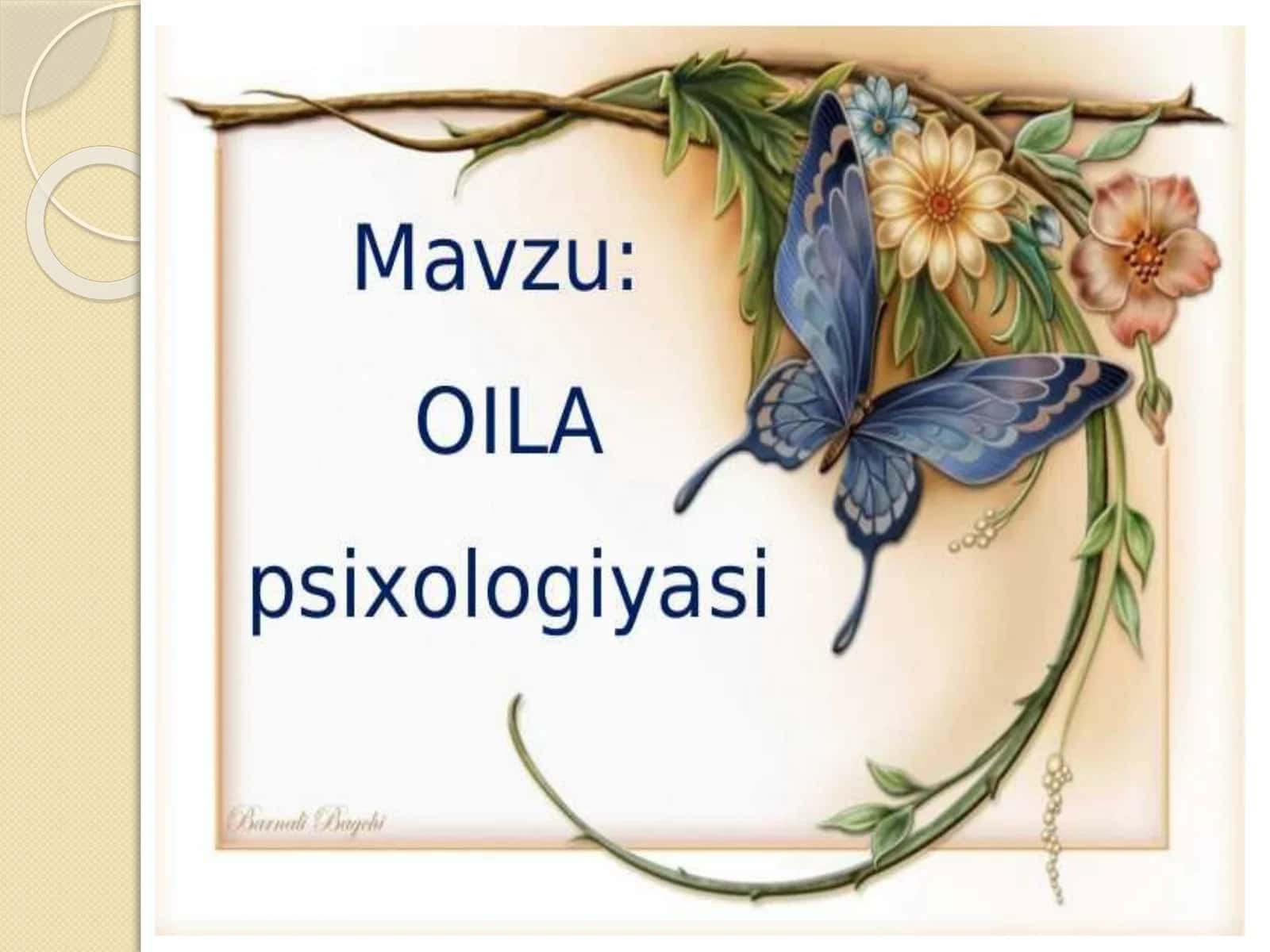 Oila psixologiyasi fan sifatida