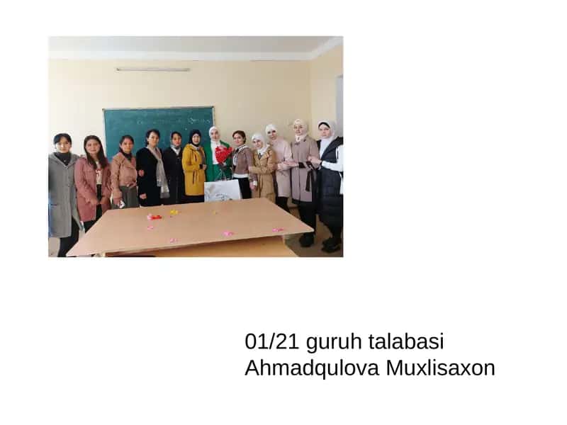 Ahmadqulova Muxlisaxon