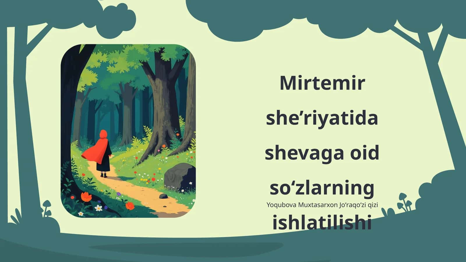 Mirtemir she’riyatida shevaga oid so‘zlarning ishlatilishi