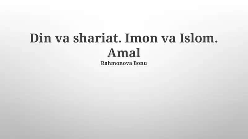 Taqvodorlik va Amal