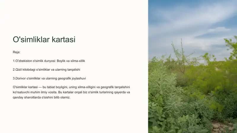 O'simliklar kartasi