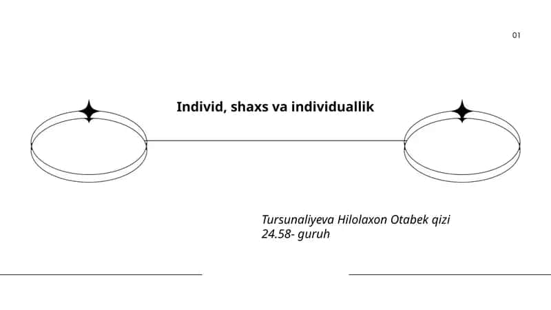 Individ, shaxs va individuallik