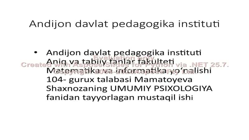 Kichik maktab yosh davrida psixologik rivojlanish xususiyatlari