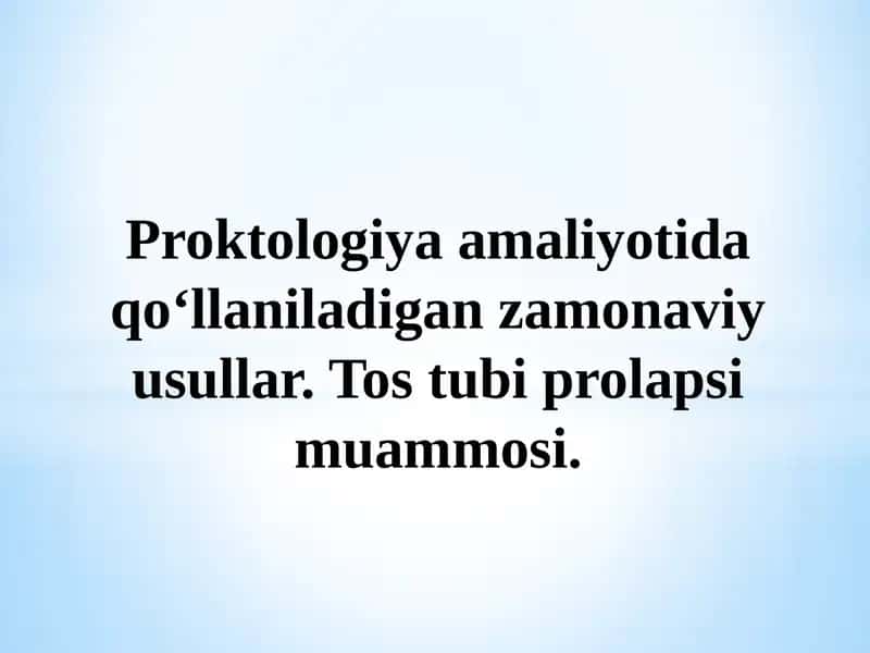 Otoloringologiyada(LOR) zamonaviy endoskopik diagnostika usullari