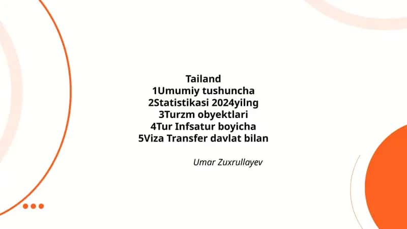 Tailand: umumiy geografik va iqlimiy tavsif