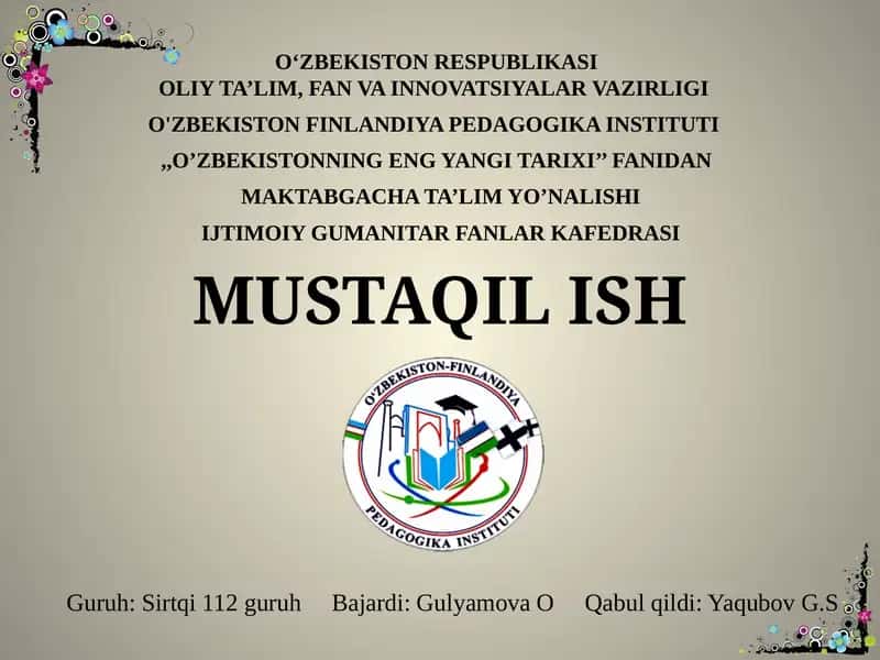 Oʻzbekistonning eng yangi tarixi