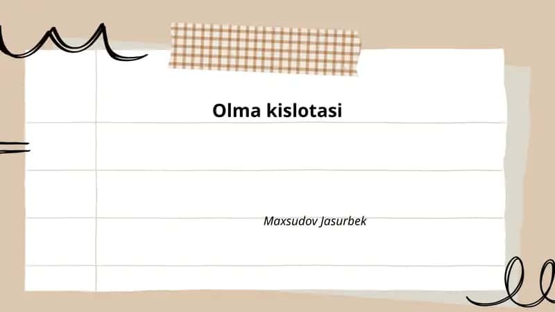 Olma kislotasi