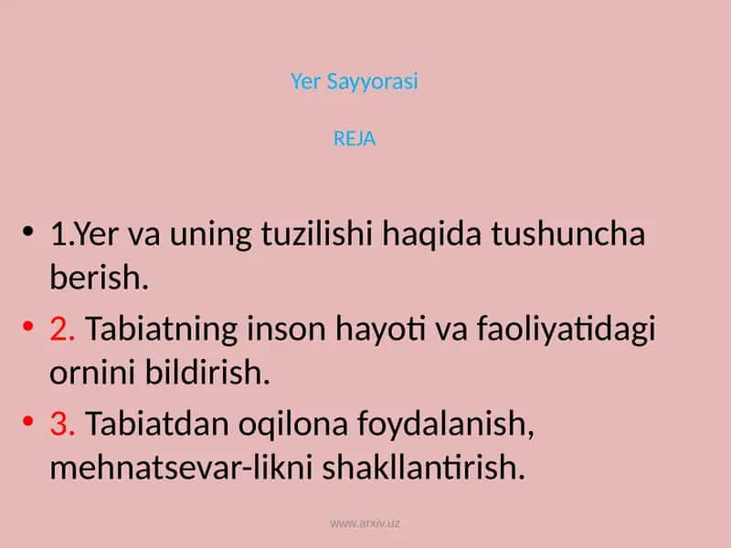 Yer Sayyorasi REJA
