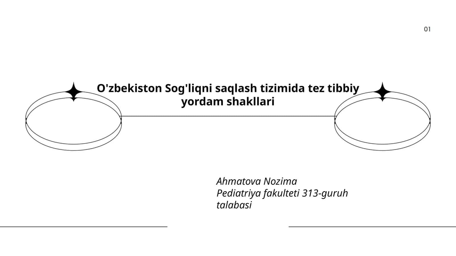 O'zbekiston Sog'liqni saqlash tizimida tez tibbiy yordam shakllari