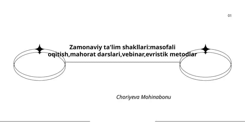 Zamonaviy ta'lim shakllari