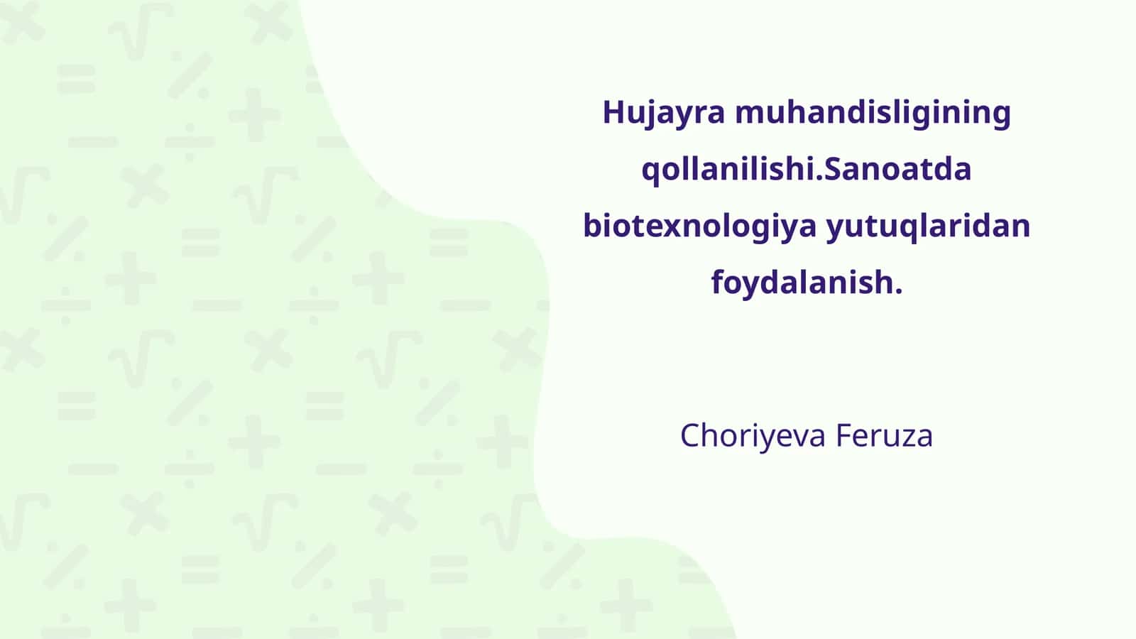Hujayra muhandisligining qollanilishi