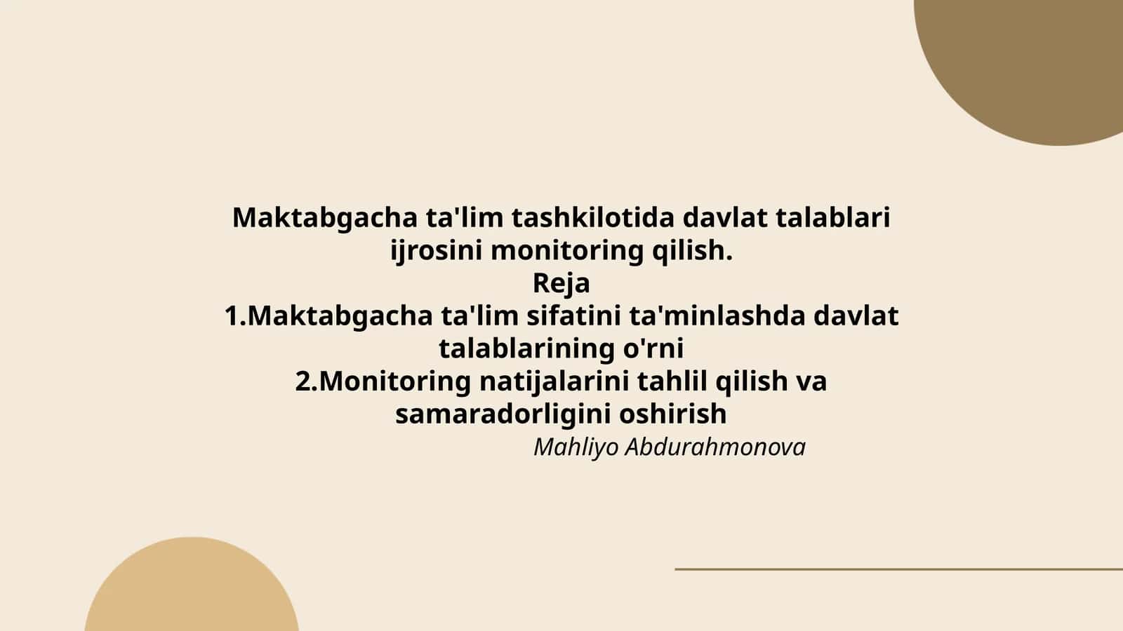 Davlat talablari monitoringi