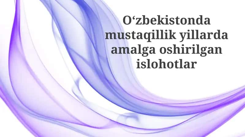 Huquqiy va Sud-huquq islohotlari