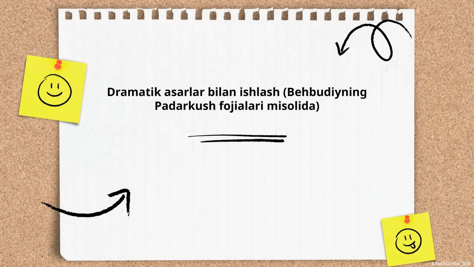 Dramatik asarlar bilan ishlash (Behbudiyning Padarkush fojialari misolida)