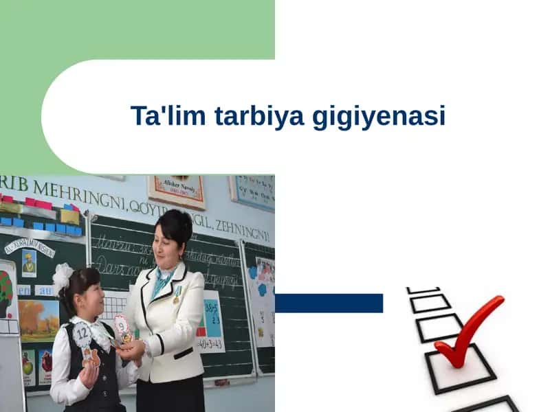 Ta'lim tarbiya gigiyenasi