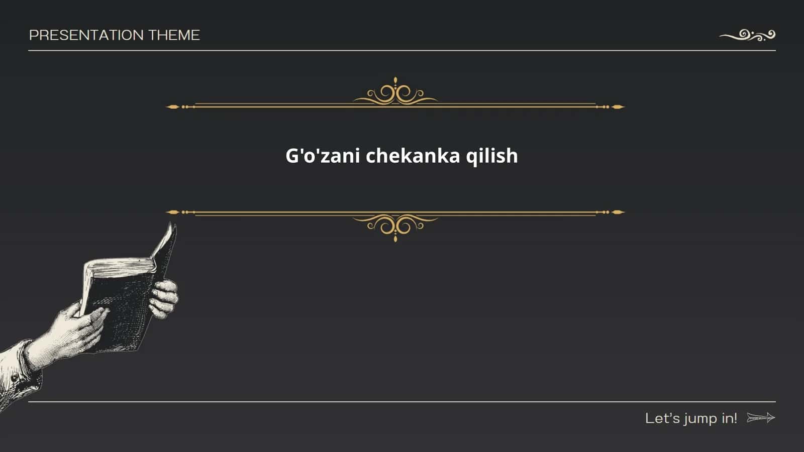 G'o'zani chekanka qilish