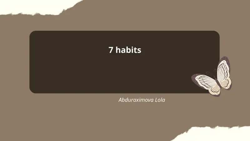 7 habits