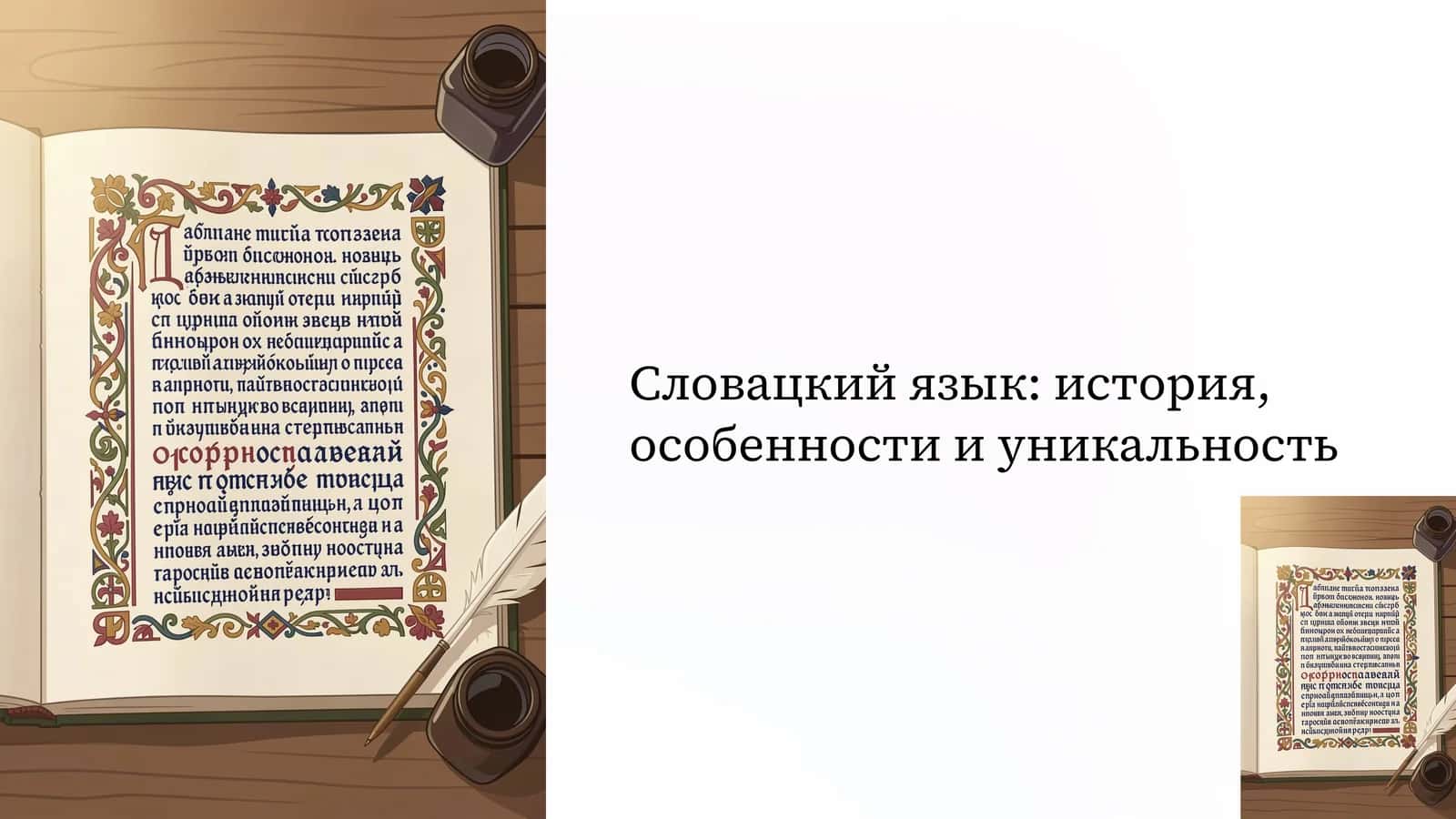 Словацкий язык история, особенности и уникальность