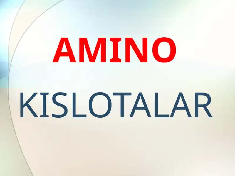 AMINO KISLOTALAR