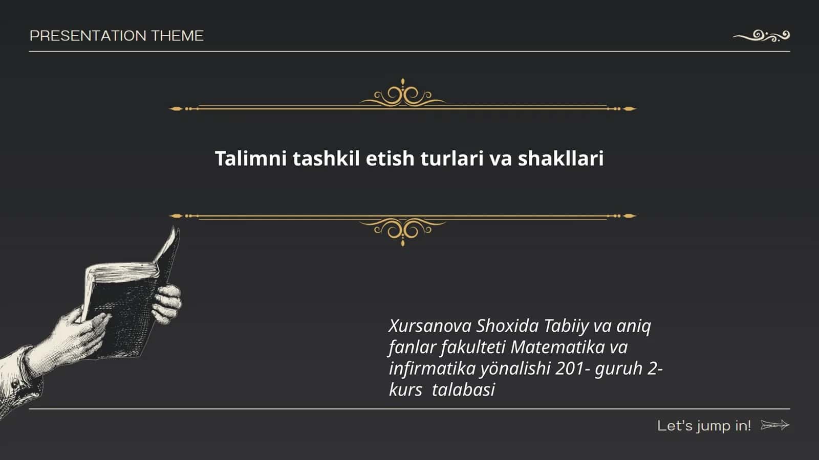 An'anaviy ta'lim turlari