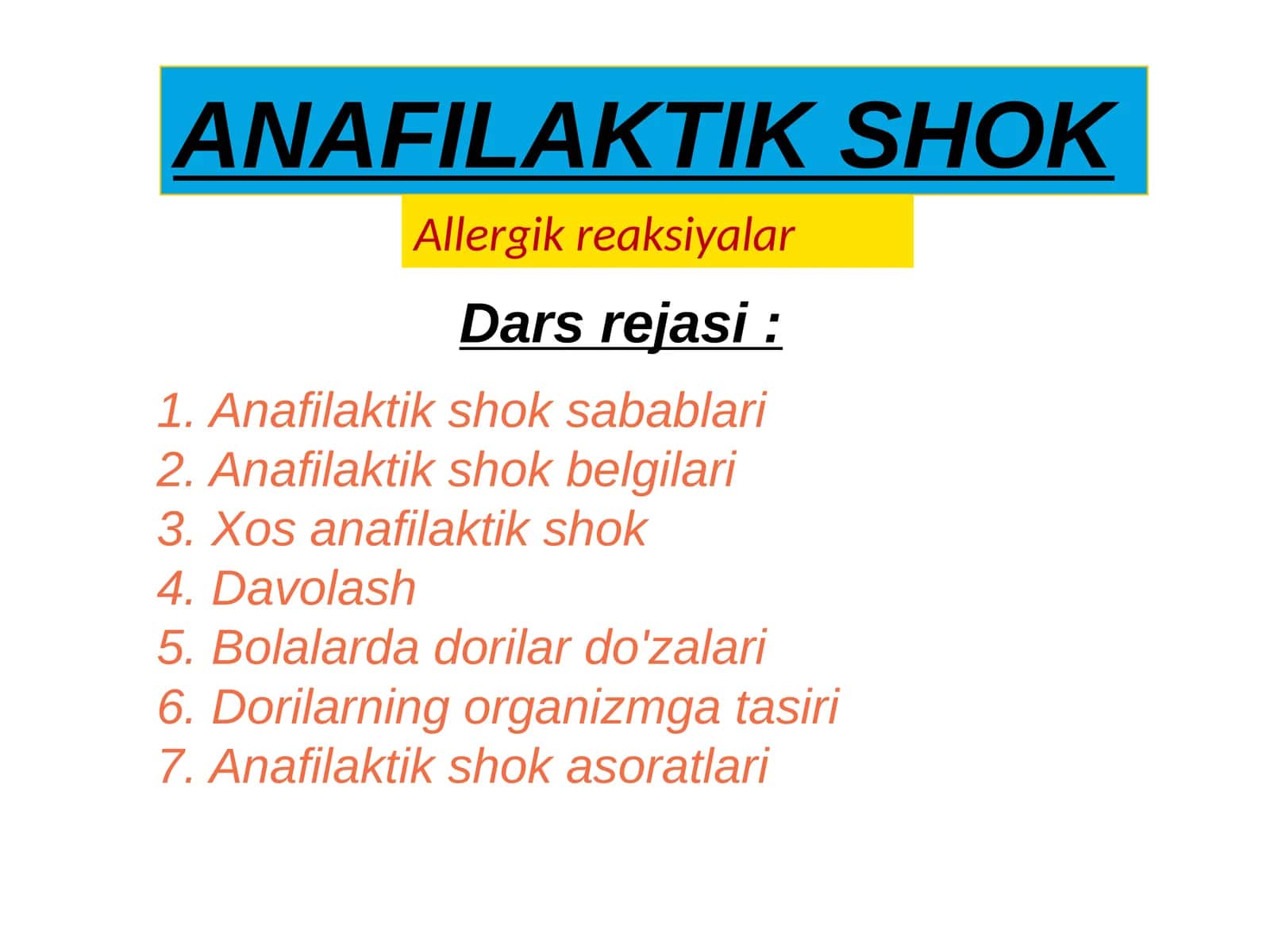 ANAFILAKTIK SHOK
