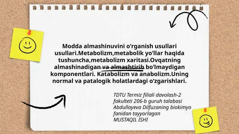 Modda almashinuvini oʻrganish usullari