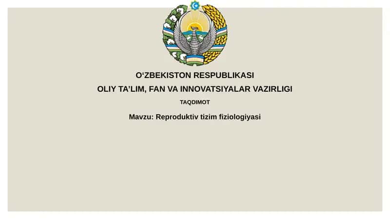 Reproduktivtizimfiziologiyasi