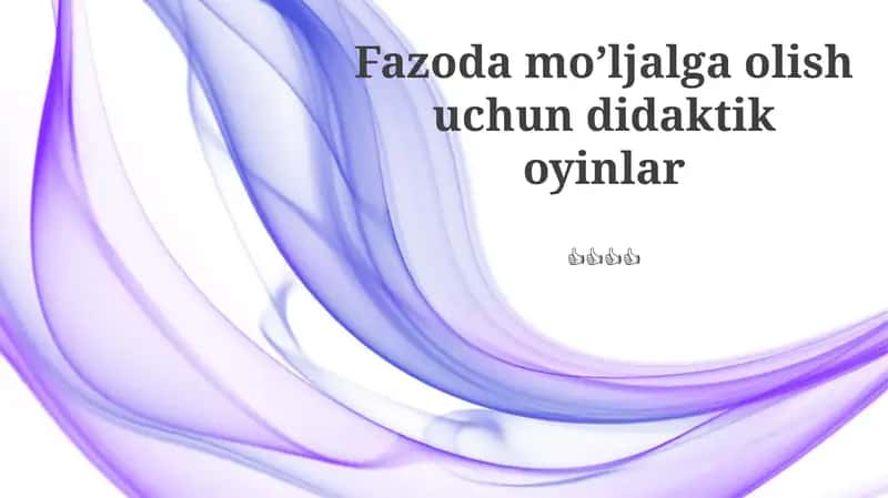 Didaktik O'yinlar