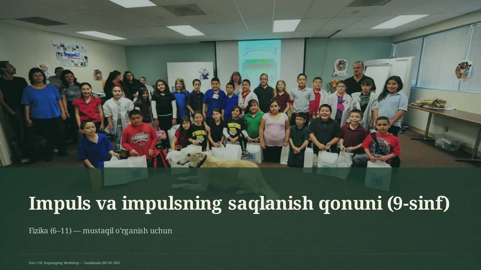 Impuls va impulsning saqlanish qonuni (9-sinf)