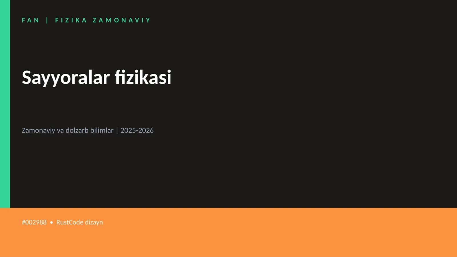 Sayyoralar fizikasi