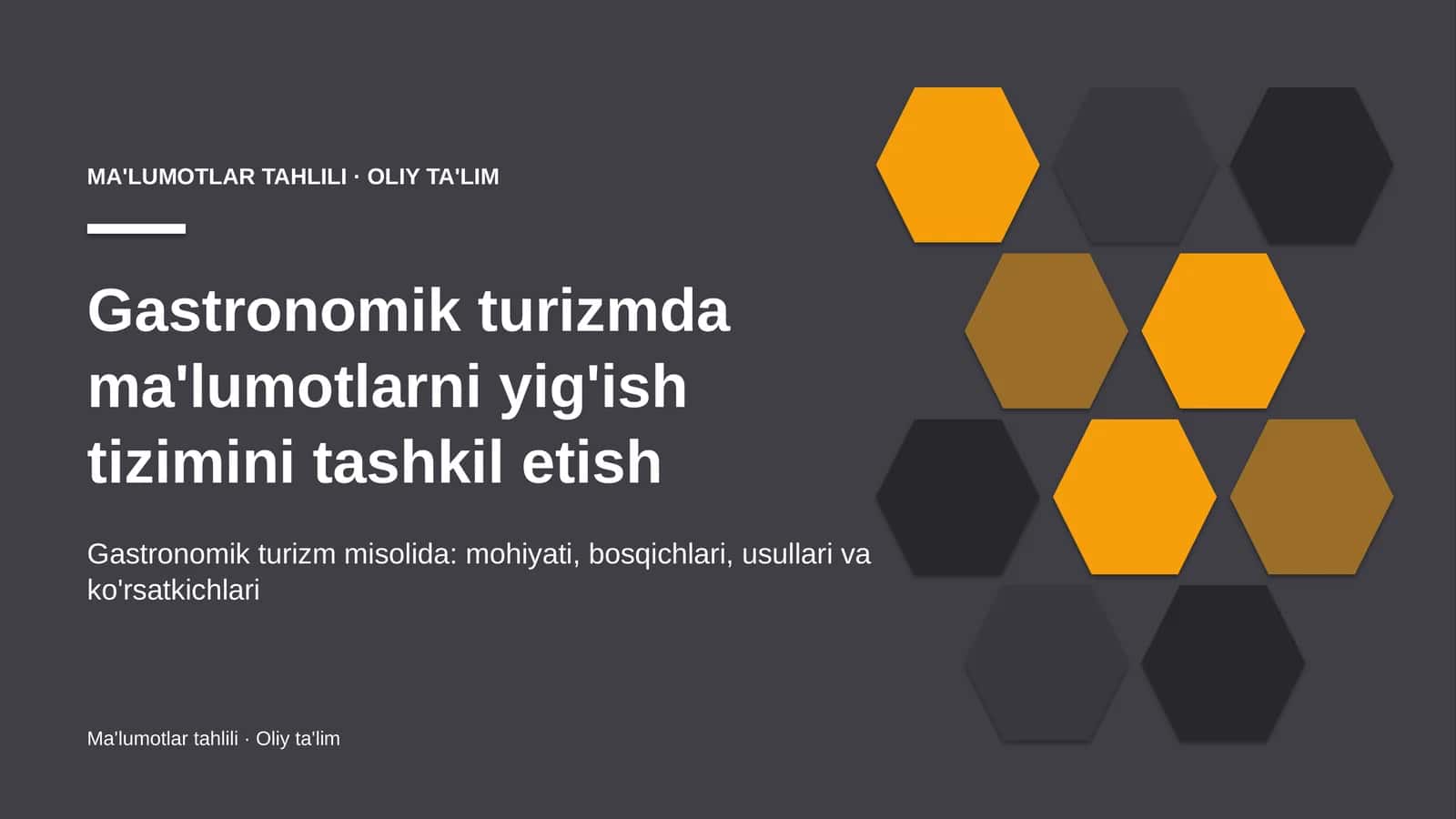 gastronomik turizmda ma'lumotlarni yig'ish tizimini tashkil etish 8653
