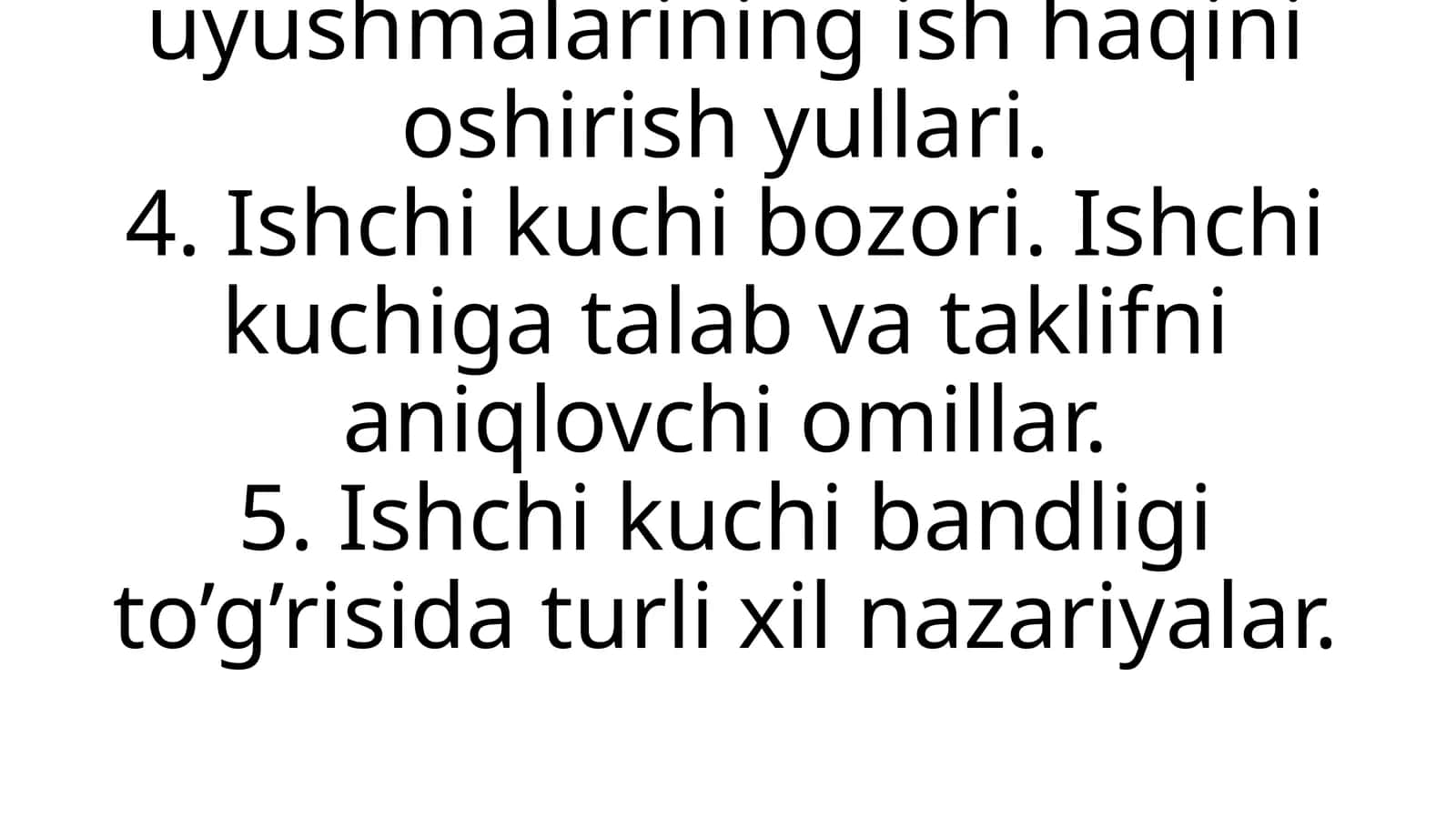 Ish haqi va mehnat munosabatlari