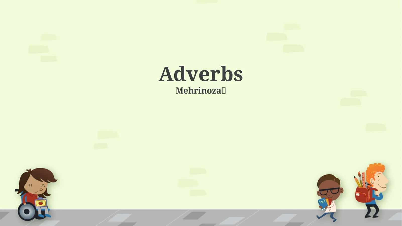 Adverbs