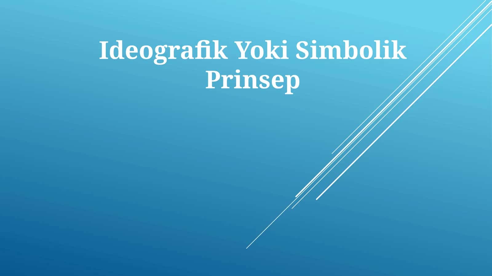 Ideografik Yoki Simbolik Prinsep
